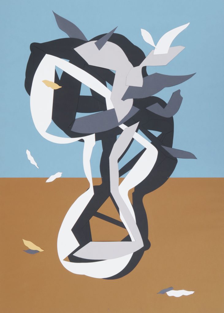 2018, Papiercollage, 85 x 60cm